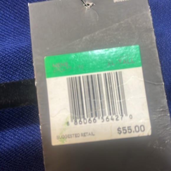 NWT Nike Blue Dri-Fit Half-Zip Pullover Standard Fit with Black Swoosh XL-Tall - Picture 9 of 10